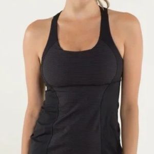 Lululemon energy tank with stripe